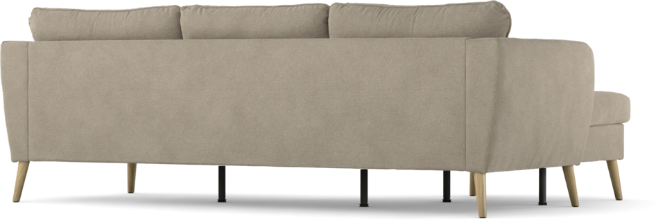 County - 3-sits soffa med flyttbar schäslong - Beige