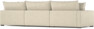 Rossi - 3-sits soffa med divan höger - Beige