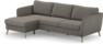 County - 3-sits soffa med flyttbar schäslong - Grå