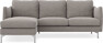 Madison Lux - 2-sits soffa med schäslong vänster - Beige