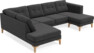 Rio - 3-sits soffa med divan vänster och schäslong höger - Grå
