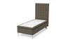 Sense Delux - Ramsäng, enkelsäng med bäddmadrass Sleep Delux - Brun