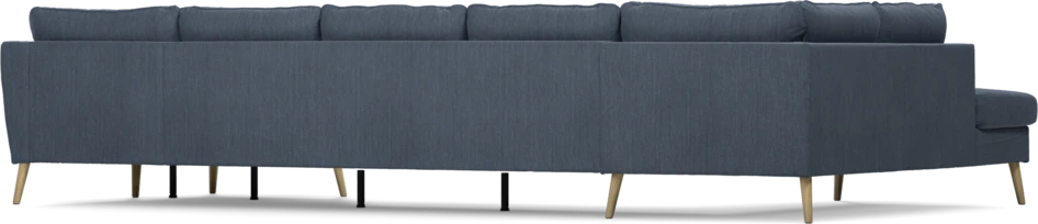County - 4-sits soffa med divan vänster och schäslong höger - Blå