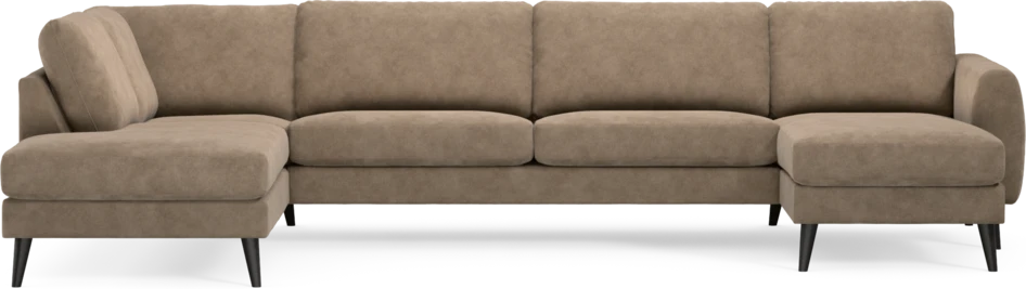 Bridge - 3-sits soffa med divan vänster och schäslong höger - Beige