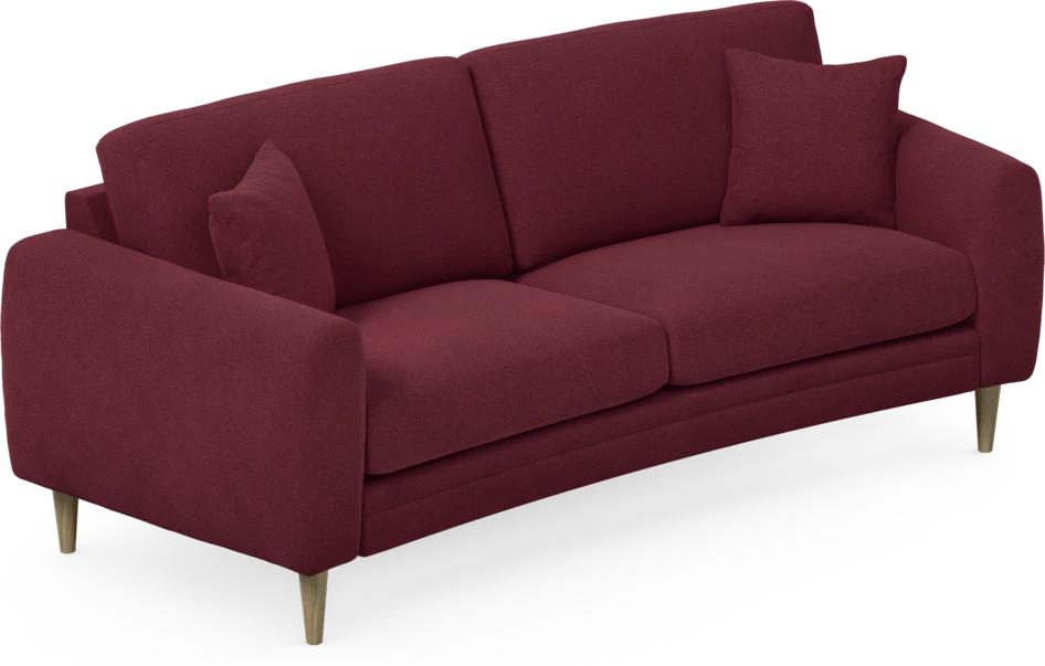 Eden - 2,5-sits soffa svängd - Röd