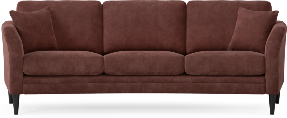Eden - 3-sits soffa svängd - Röd