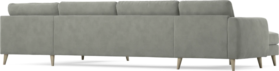 Bridge - 3-sits soffa med schäslong vänster och divan höger - Grå