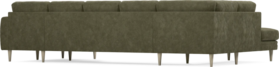 Eden - 3-sits soffa med divan vänster och schäslong höger - Grön