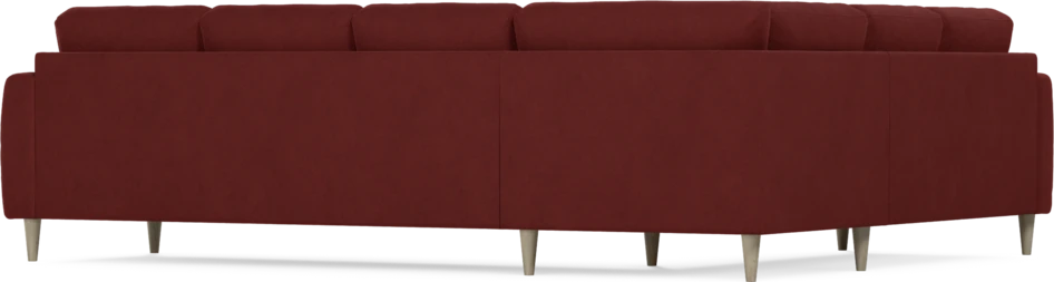 Eden - Hörnsoffa, 2+3-sits - Röd