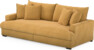 Rossi - 3-sits soffa, hel dyna - Gul