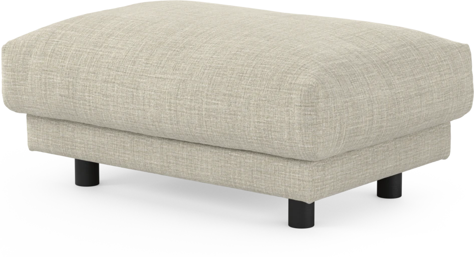 Cherrie - Fotpall 110, fast klädsel - Beige