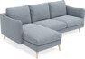 Madison Lux - 2-sits soffa med schäslong vänster - Blå