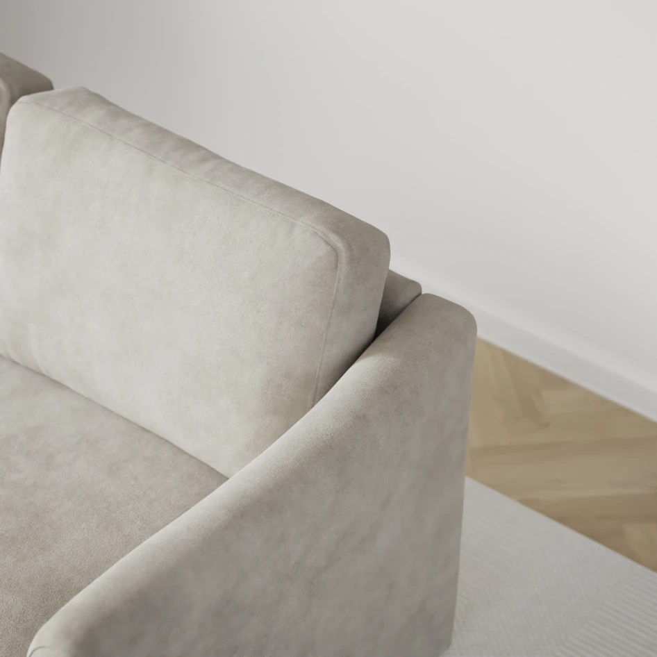 Öland - Bäddsoffa 3-sits, längsbäddad - Grå