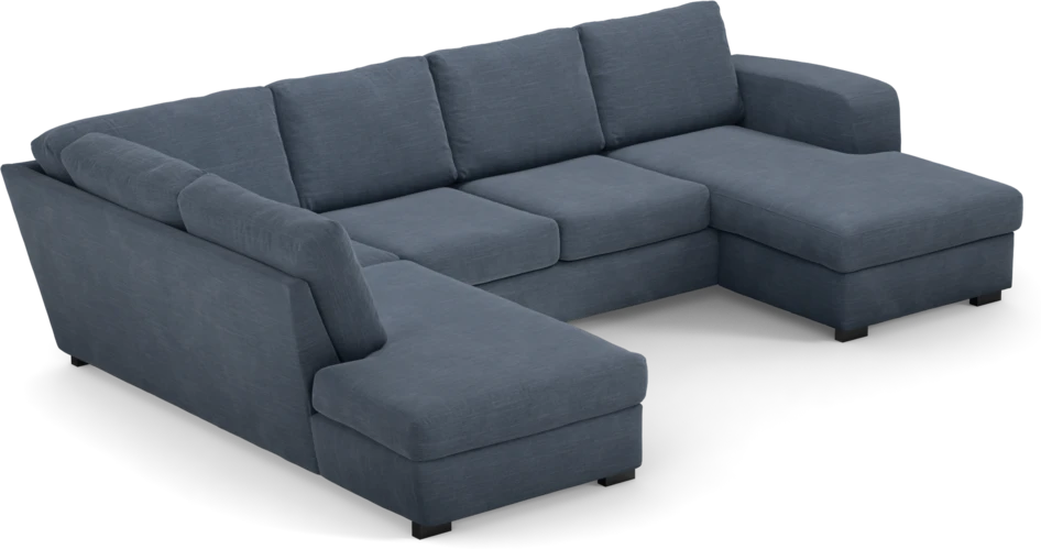 Friday - 3-sits soffa med divan vänster och schäslong höger - Blå