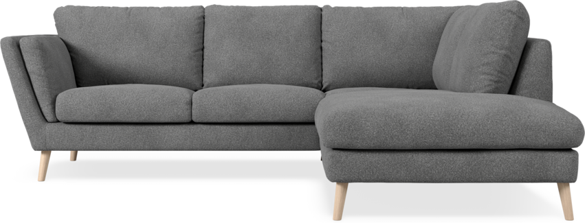 Madison Lux - 2-sits soffa med divan höger - Vit