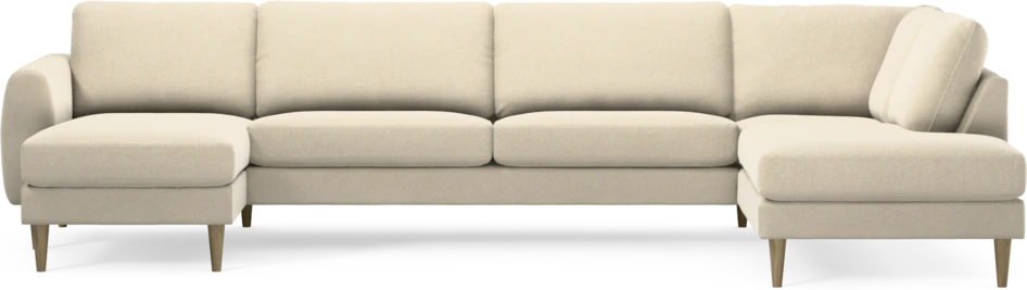 Bridge - 3-sits soffa med schäslong vänster och divan höger - Beige