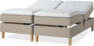 Delux Sense - Ställbar säng, dubbelsäng med bäddmadrass - Beige