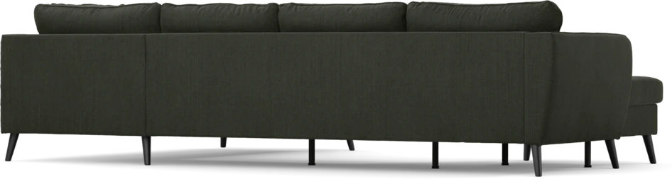 County - 3-sits soffa med schäslong vänster och divan höger - Grön