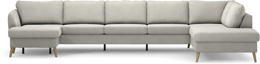 County - 4-sits soffa med schäslong vänster och divan höger - Grå