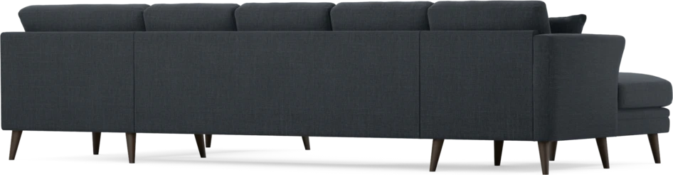 Eden - 3-sits soffa med schäslong vänster och divan höger - Blå
