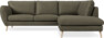 Madison - 2-sits soffa med divan höger - Brun