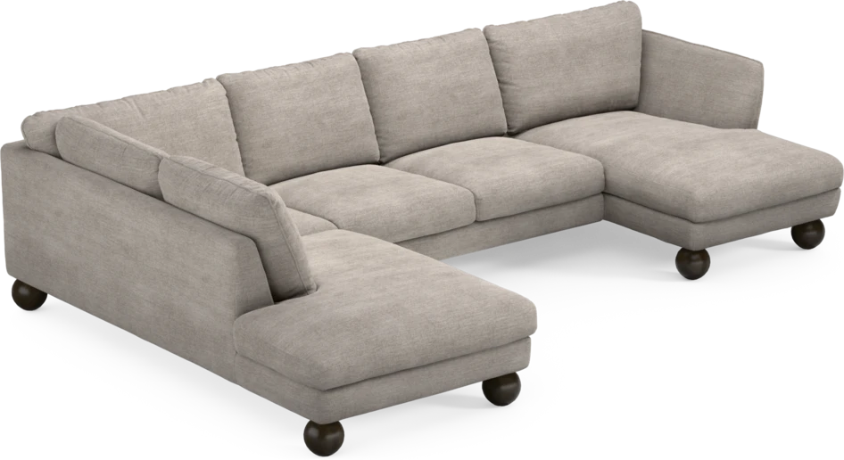 Madison Lux - 2-sits soffa med divan vänster och schäslong höger - Beige