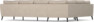 County - Hörnsoffa, 2+3-sits - Beige
