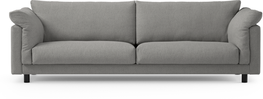 Cherrie - 4-sits soffa, fast klädsel - Grå