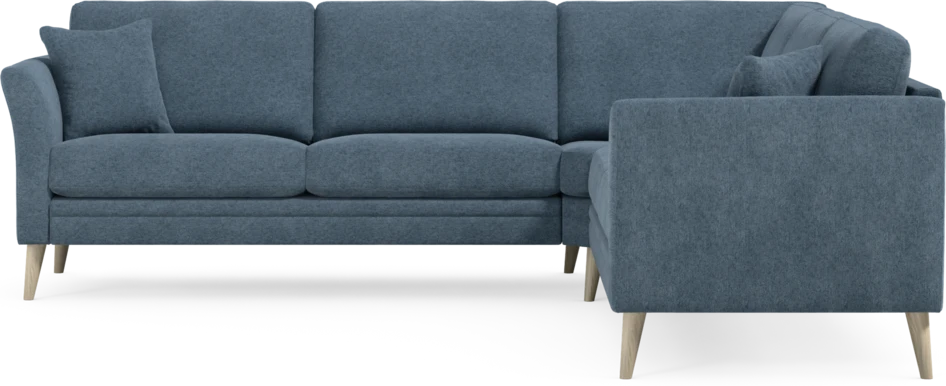 Eden - Hörnsoffa, 2,5+2,5-sits - Blå