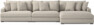 Rossi - 4-sits soffa med schäslong XL höger - Beige