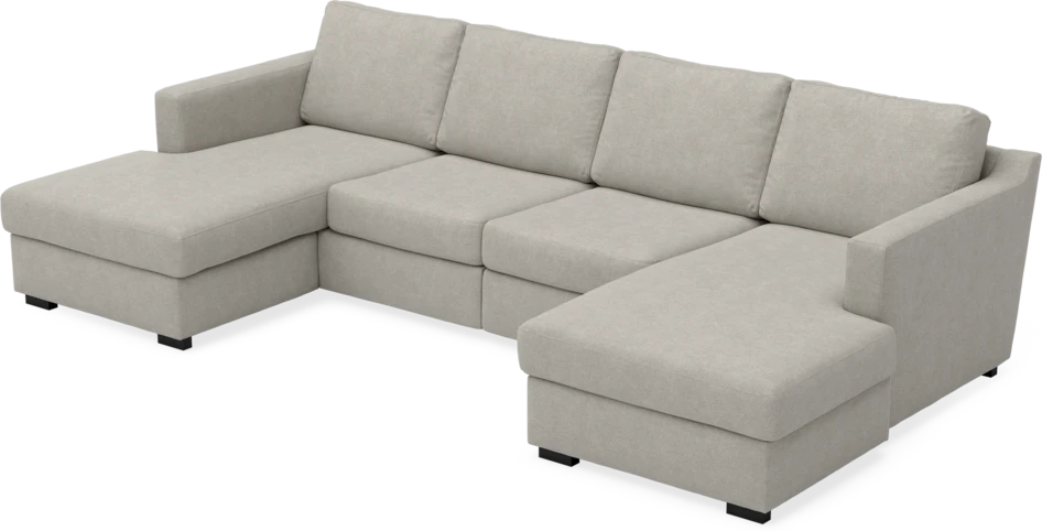 Friday - 2-sits soffa med två schäslonger - Beige