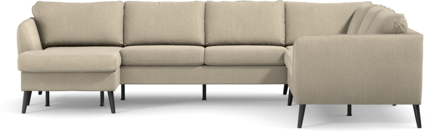 County - Hörnsoffa, 3+2-sits med schäslong vänster - Beige