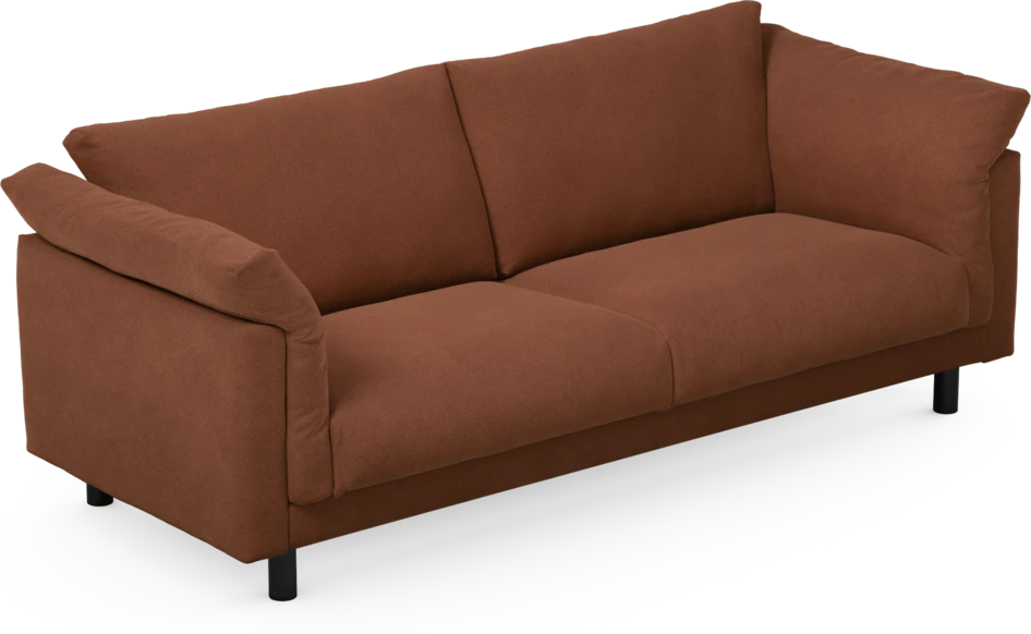Cherrie - 3-sits soffa, fast klädsel - Orange