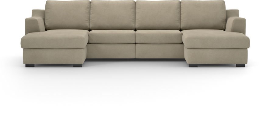 Friday - 2-sits soffa med två schäslonger - Beige