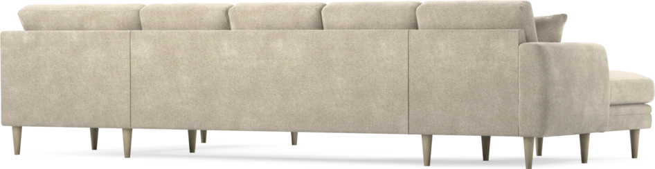 Eden - 3-sits soffa med schäslong vänster och divan höger - Beige
