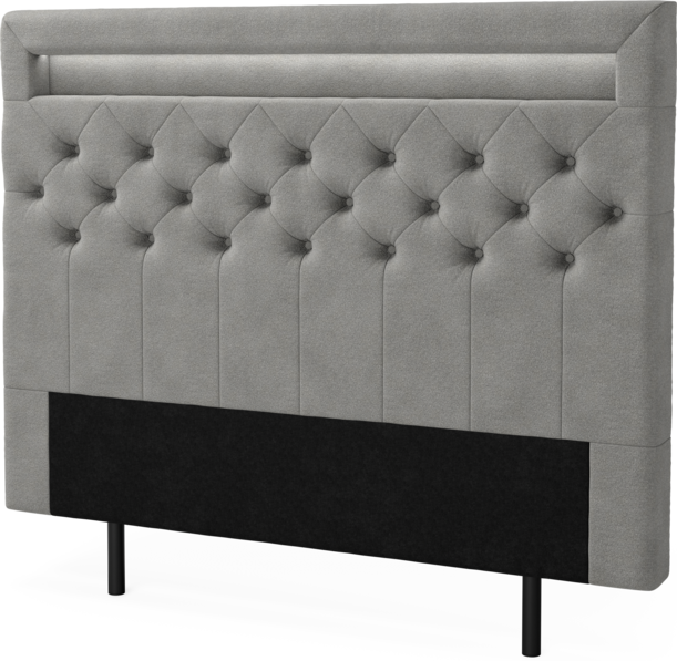 New York led - Sänggavel, 90-210 cm - Grå