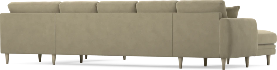 Eden - 3-sits soffa med schäslong vänster och divan höger - Beige