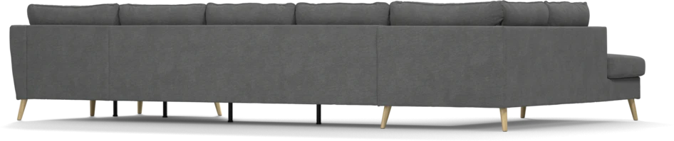 County - 4-sits soffa med divan vänster och schäslong höger - Grå