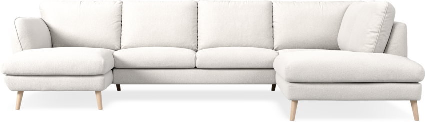 Madison Lux - 2-sits soffa med schäslong vänster och divan höger - Beige