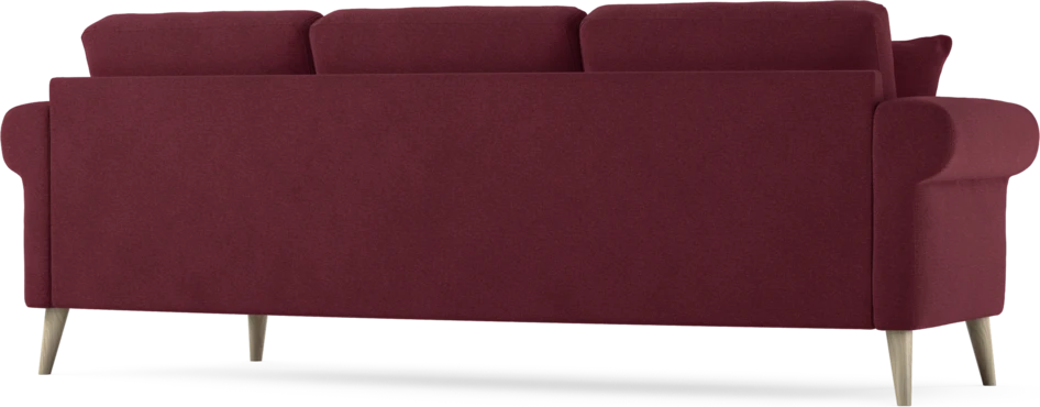 Eden - 3-sits soffa svängd - Röd