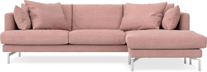 Harper - 4-sits med schäslong höger  - Rosa