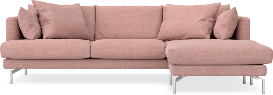 Harper - 4-sits med schäslong höger  - Rosa
