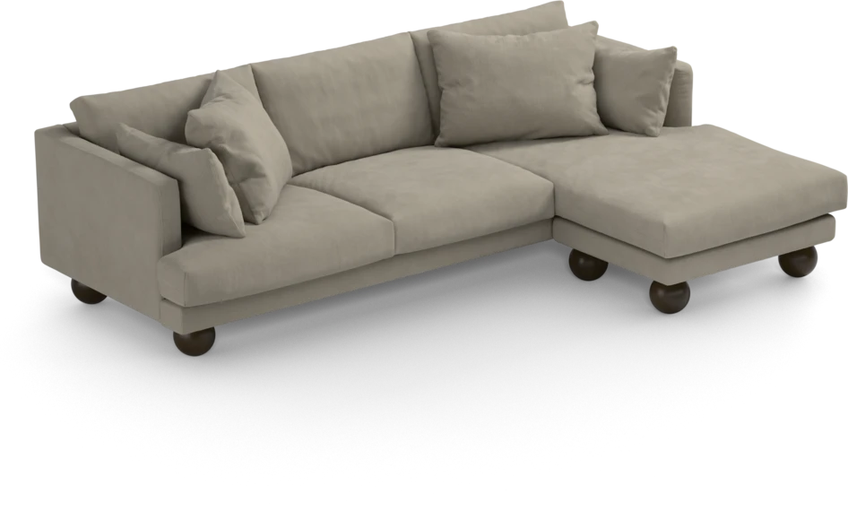Harper - 4-sits med schäslong höger  - Beige