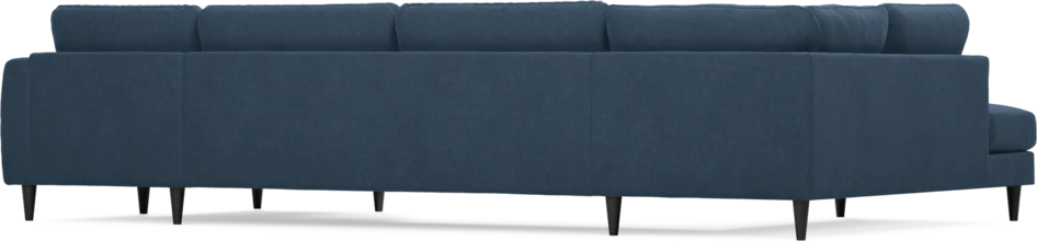 Bridge - 3-sits soffa med divan vänster och schäslong höger - Blå