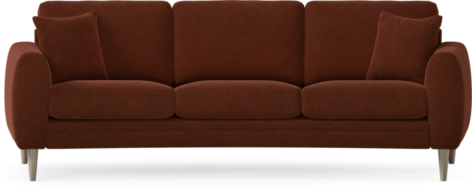 Eden - 3-sits soffa svängd - Orange