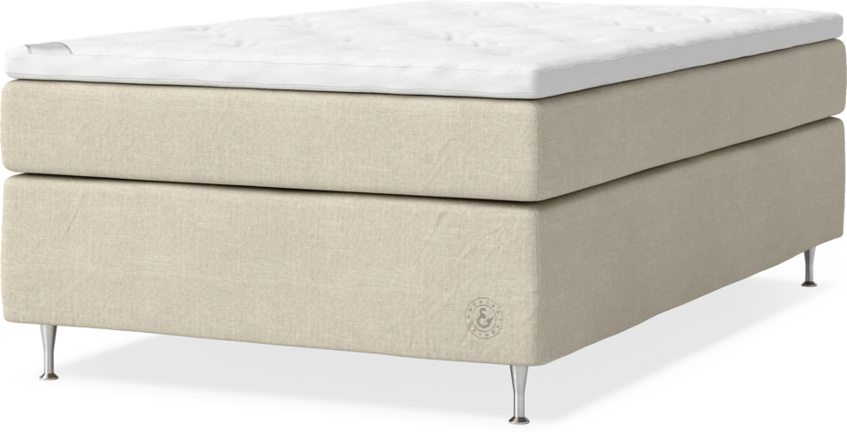 Cape Farewell Comfort - Kontinentalsäng, enkelsäng med bäddmadrass och sängben - Beige