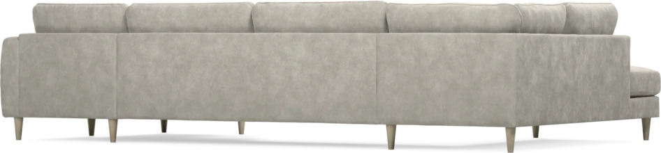 Bridge - 3-sits soffa med divan vänster och schäslong höger - Grå