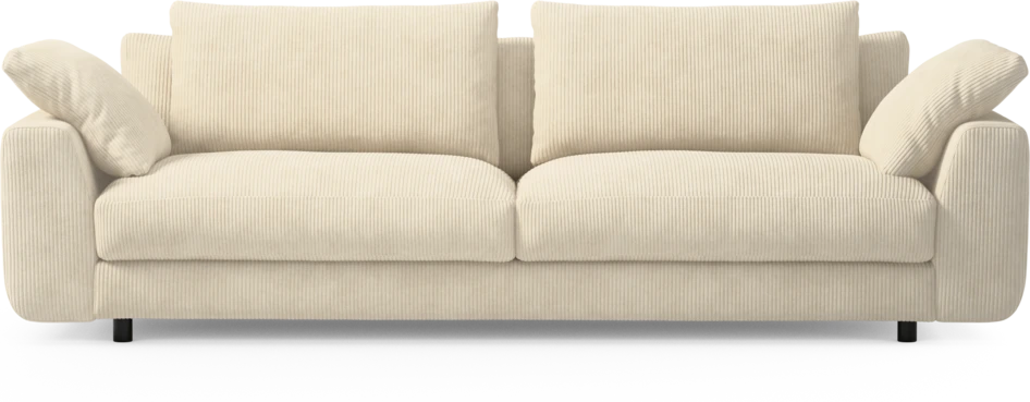 Amie - 4-sits soffa - Vit
