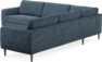 Bridge - Hörnsoffa, 3+3-sits - Blå