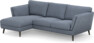 Madison Lux - 2-sits soffa med schäslong vänster - Blå